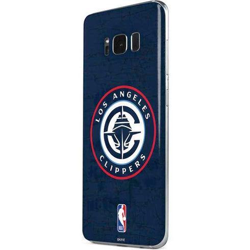 NBA Los Angeles Clippers Distressed Blue Galaxy S8 Plus Skin